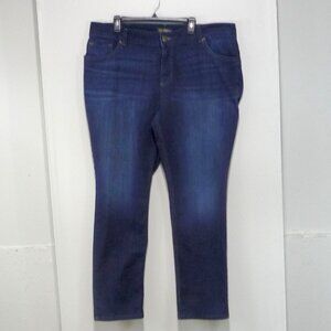 LEE JEANS SIZE 22W LONG STRAIGHT LEG STRETCH